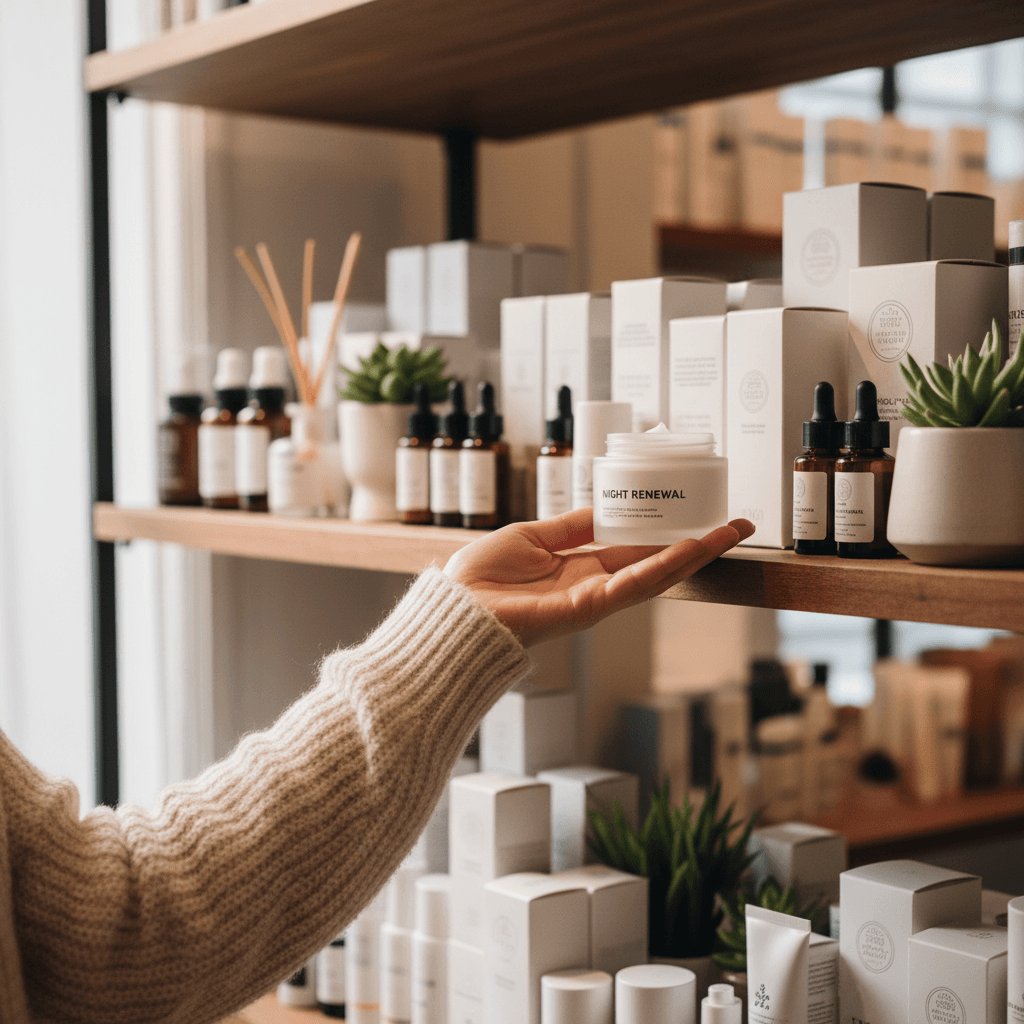 Customer browsing products
