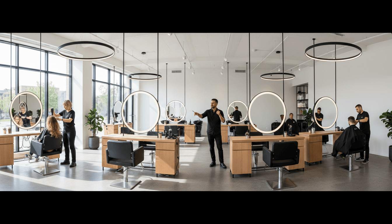 Modern beauty salon interior